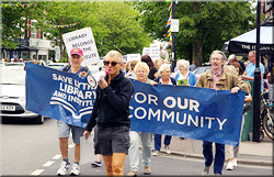Friends of Lytham Institute and Library Protest March
